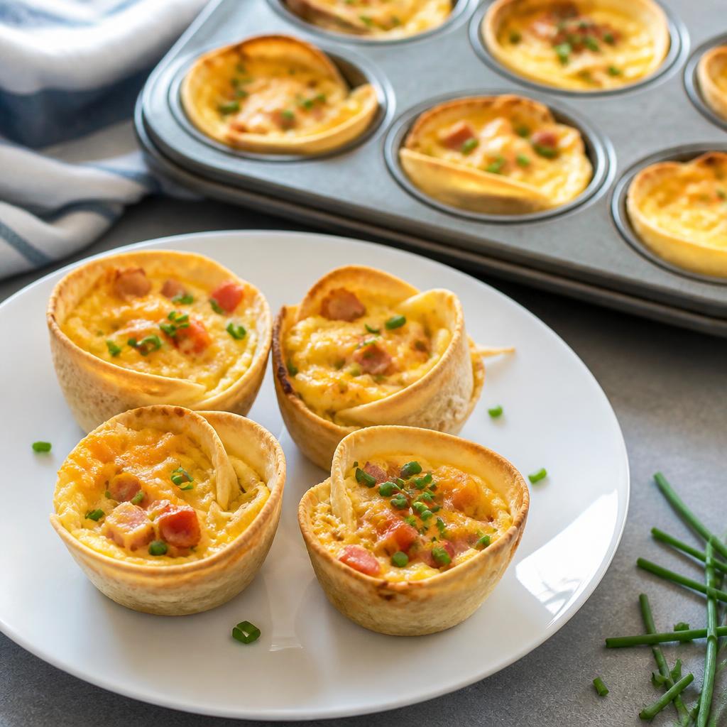 Foto da receita de Mini Wraps de Ovo e Queijo na Forminha